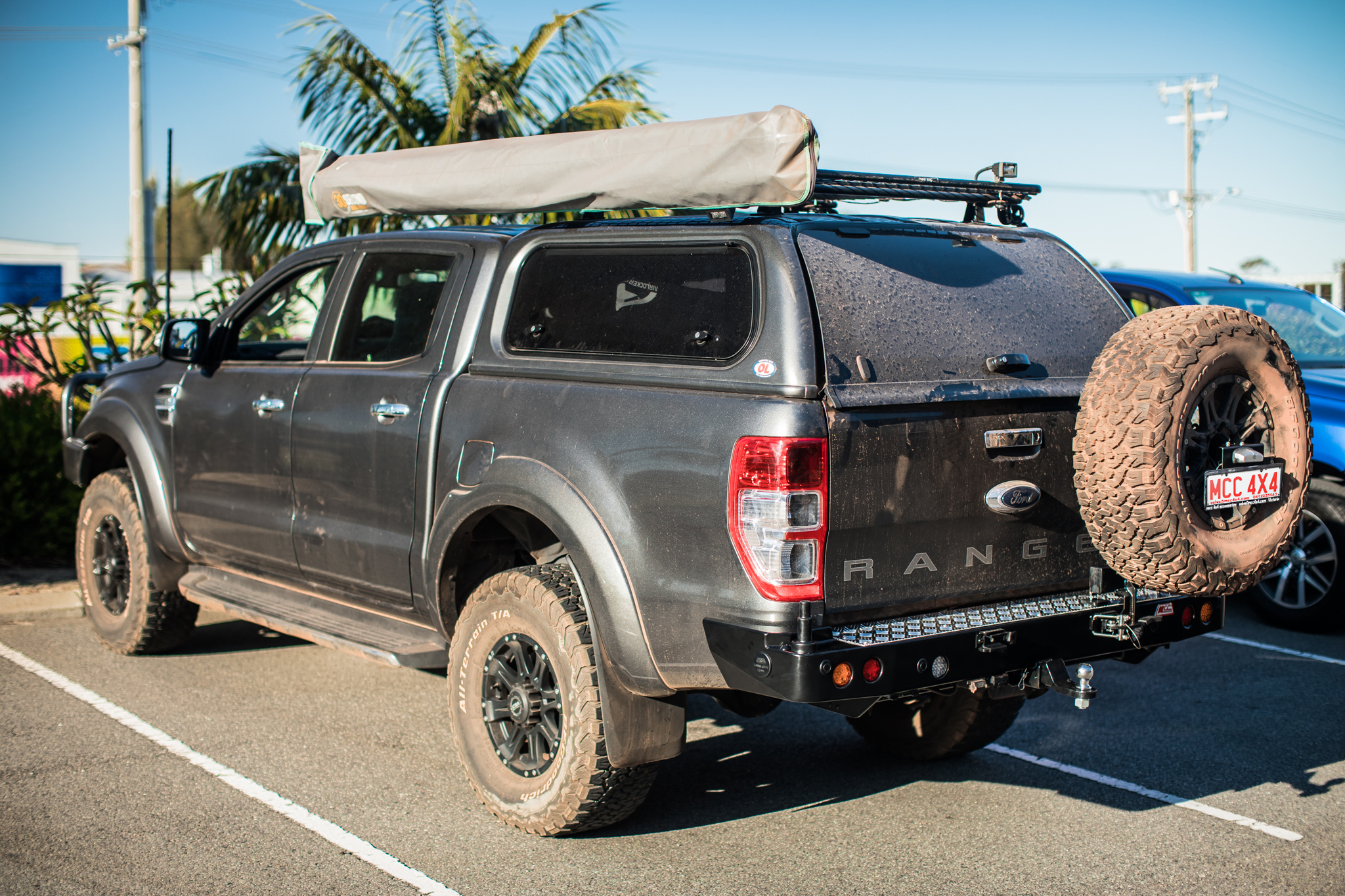 Mcc Ranger Raptor Ford Ranger MK1 MK2 Mk3 - MCC022-02 Rear Carrier Bar-Single wheel ...